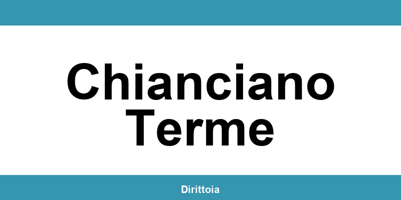 Contatti e orari della sede SIAE a Chianciano Terme