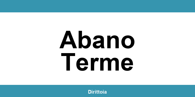 Contatti e orari della sede SIAE a Abano Terme