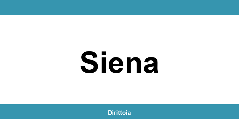 Contatti e orari della sede SIAE a Siena