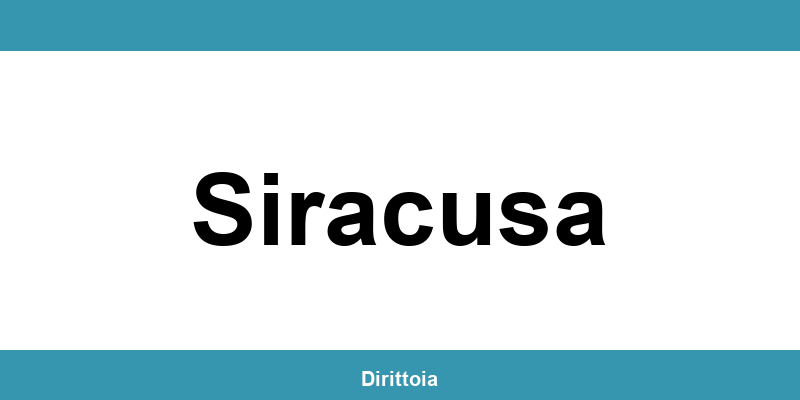 Contatti e orari della sede SIAE a Siracusa