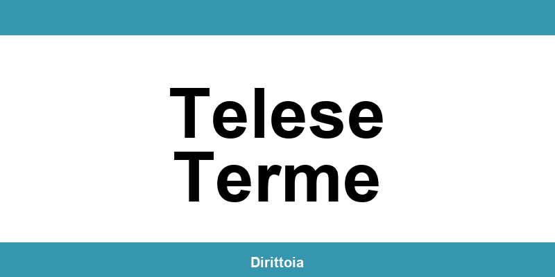 Contatti e orari della sede SIAE a Telese Terme