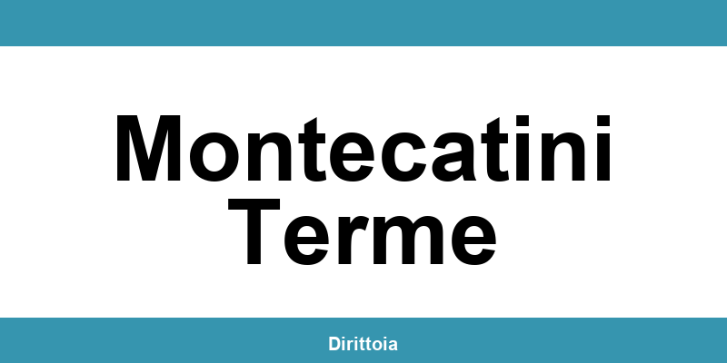 Contatti e orari della sede SIAE a Montecatini Terme